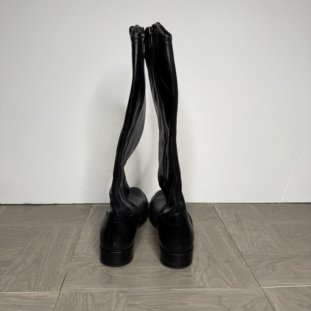 Frye Melissa Black Leather Riding Boot 7B - Picture 3 of 9